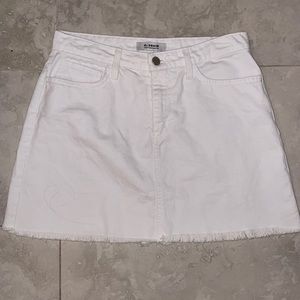 White Jean skirt